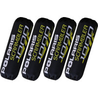 Kryty, návleky tlumičů pro Polaris Scrambler 1000 černé-žluté nový model