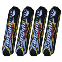 Kryty, návleky tlumičů pro Can-am Outlander černé - žluté, tlumiče Fox