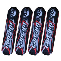 Kryty, návleky tlumičů pro Can-am Renegade černé - červené, tlumiče Fox