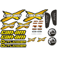 Sada samolepek pro Can-am Outlander, žluté