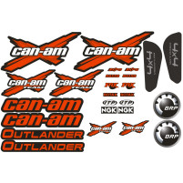 Sada samolepek pro Can-am Outlander, červené