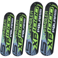 Kryty, návleky tlumičů pro Polaris Scrambler S 1000 černé zelené