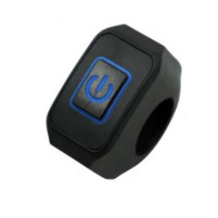 Spínač 100% vodotěsný, modré podsvícení