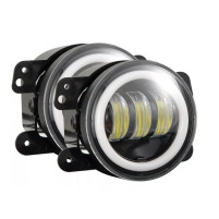 Přední LED světla s kroužkem, 2 ks, univerzální 4"