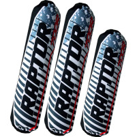 Kryty tlumičů Yamaha Raptor 700, bílo-černé, model 2022