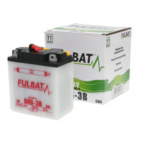 Baterie Fulbat 6V 6N6-3B SUCHÁ včetně kyselinového zásobníku