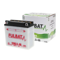 Baterie Fulbat 12N5.5-4A SUCHÁ včetně kyselinového zásobníku