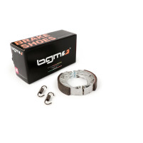 Brzdové čelisti BGM PRO Ø 90×18 mm + pružinky – pro Piaggio Boxer, Bravo, Ciao, Free 50 (1994–1995), Si, Superbravo, Vespino F9, Piaggio Velofax, Bene