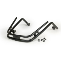 Přední nárazník Moto Nostra s dvojitou trubkou Vespa PX80, PX125, PX150, PX200 černý