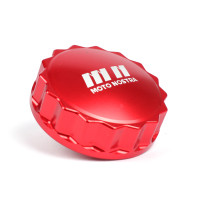 Víčko palivové nádrže Moto Nostra CNC, červené Vespa