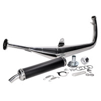 Výfuk Motegra Racing pro 60-110ccm leštěný včetně zadního tlumiče pro Simson S50, S51, S70