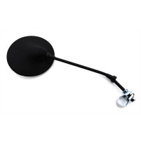 Zrcátko s objímkou 120mm kulaté černé