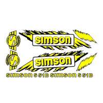Sada samolepek pro Simson S51 B žlutá