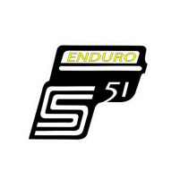 Samolepka skříňky pro Simson Enduro S 51 žlutá