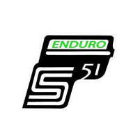 Samolepka skříňky pro Simson Enduro S 51 zelená