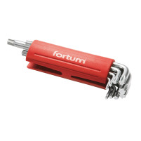 L-klíče TORX, sada 9ks FORTUM, 10-50