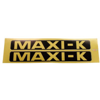 Sada nálepek na kapotáž 2 kusy 170 x 20 mm černo zlaté pro Puch Maxi K