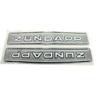 Sada samolepek tank stříbrná metalíza 250x47mm pro Zündapp 529 KS, GTS, C50