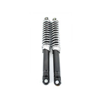 Sada tlumičů 300mm Nastavitelná černá/stříbrná 10mm/8mm pro Zündapp, Kreidler, Hercules, Puch