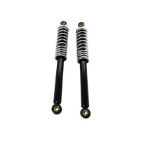 Sada tlumičů 330mm 8mm černý chrom pro Zündapp ZD, ZR, ZA, A, X, ZS, Hercules Prima, DKW, KTM, Rixe