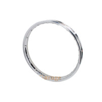 Ráfek chrom 1,60x17 palců, 36 otvorů, 6 mm otvor