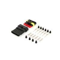 Sada konektorů pro kabelový svazek BGM PRO typová řada 060 AM SpecialSeal, 0,85–1,25 mm², vodotěsný, 5 zástrčkových kontaktů