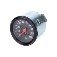 Rychloměr,tachometr D=60mm 100 km/h černý pro Puch Monza