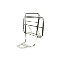 Nosič zavazadel s opěradlem Moto Nostra V2 Vespa PX80, PX125, PX150, PX200 chromovaný
