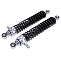 Tlumiče pérování DPR 360mm nastavitelné černo-stříbrné pro Simson S51, S70, S53