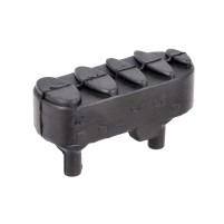 Gumová opěrka nohou levá 2,1x6,7x4mm černá pro Derbi Senda