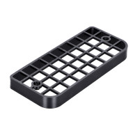 Mřížka pro hranaté zadní světlo (ABS plast) černá pro Piaggio Ciao P/PX