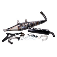 Výfuk VOCA Corse černý pro Aprilia, Gilera, Italjet, Piaggio 125, 150 2T