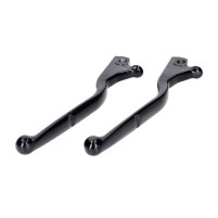 Sada brzdových páček hliníková, lesklá černá pro Vespa GTS 125, Vespa GTS 300 HPE-1C007042, 1C007043