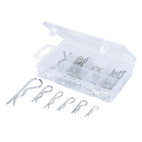 Pružinové závlačky, sortiment box  1,2 - 3,0 mm 48 kusů