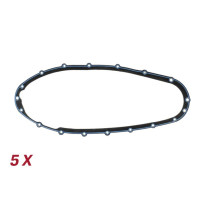 Těsnění krytu motoru (5x) silikonové BGM PRO Lambretta LI 125-150, LIS, SX, TV (řada 2-3), DL/GP 125-200