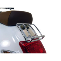 Zadní nosič zavazadel Moto Nostra Sprint Rack Vespa GT, GTL, GTV (-2014), GTS (-2014), GTS Super (-2014), GT60 125-200-250-300cc chromovaný