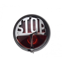 Zadní světlo Lucas pro veterány s nápisem stop