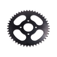 Pastorek Esjot ocel 44 zubů černá 4 děr pro Hercules Prima 1, 2, 3, 4, 5, 6, MP MF M HR Optima SX, Garelli Cross 40, KTM 505 automatická, 2 rychlosti,