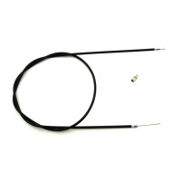 Lanko plynu černé, MOGA, vnější plášť, délka 1160 mm, vnitřní lanko 1240 mm, barva pro moped