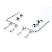 Držák na čelní sklo Moto Nostra š=340mm, v=105mm Vespa PX80, PX125, PX150, PX200, T5 Classic, LML 125/150 Star/Stella chrom