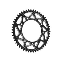 Rozeta VOCA CNC – 50 zubů, pro řetěz 420, černá (Derbi Senda SM / DRD)