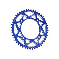 Rozeta VOCA CNC – 48 zubů, pro řetěz 420, modrá (Beta RR / RR SM 50 ccm)