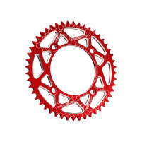 Rozeta VOCA CNC – 48 zubů, pro řetěz 420, červená (Beta RR / RR SM 50 ccm)