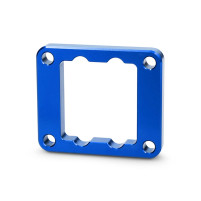 Distanční podložka / destička pro jazýčkový ventil Voca CNC 10mm modrá pro Yamaha DT 50