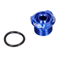 Plnicí zátka oleje VOCA V2 CNC modrá pro Minarelli AM, Generic, KSR-Moto, Keeway, Motobi, Ride, 1E40MA, 1E40MB