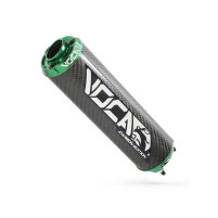 Zadní tlumič VOCA Carbon - CNC koncovka zelená