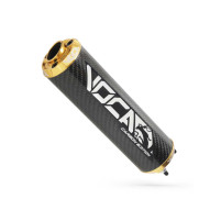 Zadní tlumič VOCA Carbon - CNC koncovka zlatá