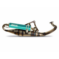 Výfuk Yasuni R-PRO modrý pro Derbi Hunter, Peugeot, Ludix, Vicaci