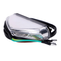 Zadní světlo LED čiré sklo 82x22mm univerzální