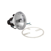 Čiré sklo světlometu Ø 115 mm pro Vespa 50 SS, 90 SS, 125 PV, ET3, Super, 150 Super